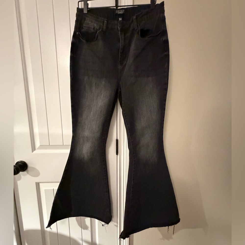 Judy Blue Faded Black Flare Jeans